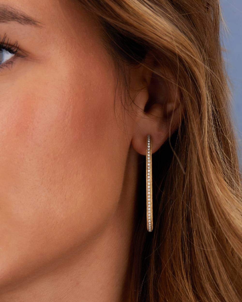 Nanis Orecchini a cerchio "LIBERA ICON" in oro e diamanti (grandi) – Nanis Italian Jewels Sconto