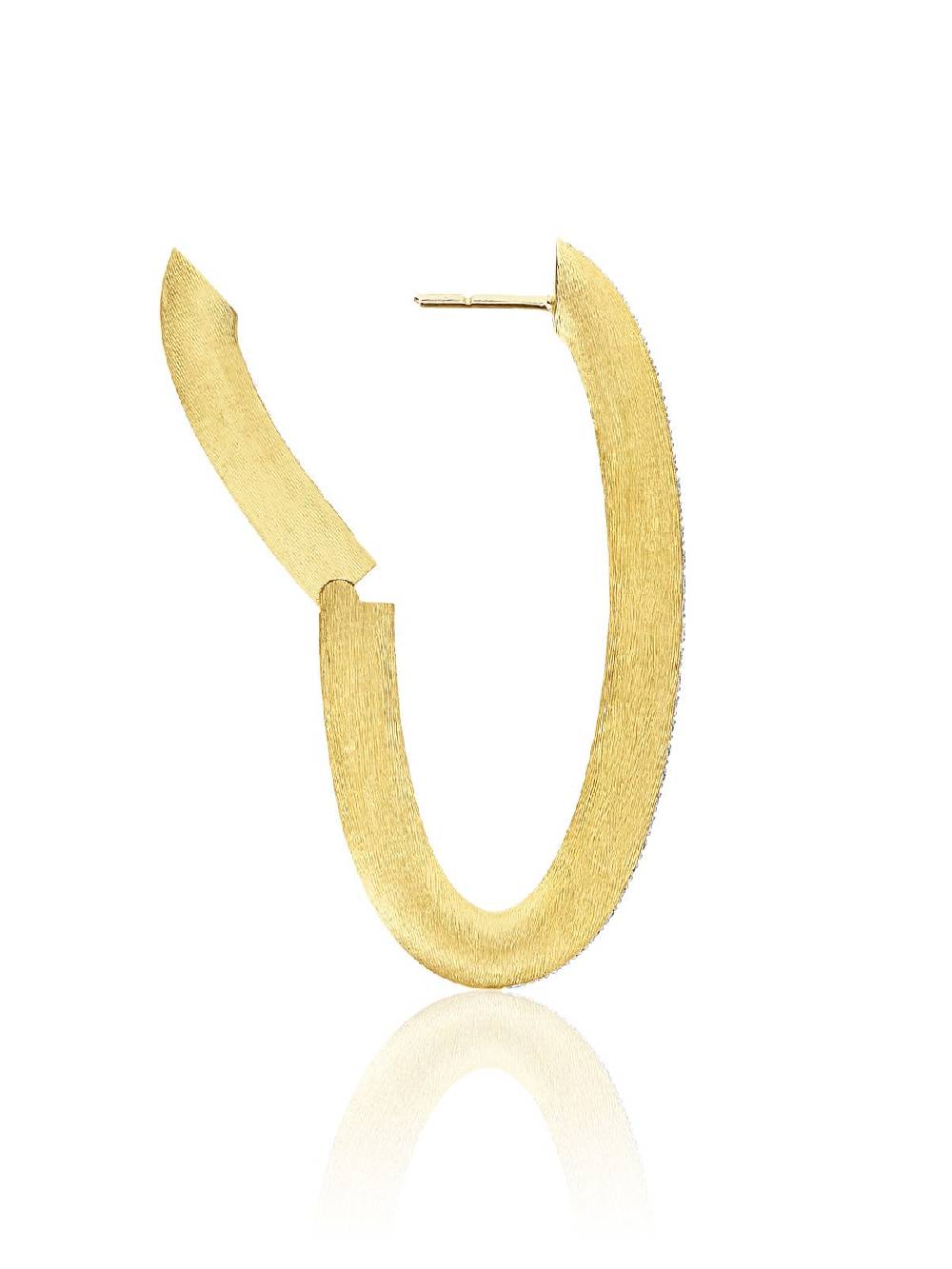 Nanis Orecchini a cerchio "LIBERA ICON" in oro e diamanti (grandi) – Nanis Italian Jewels Sconto