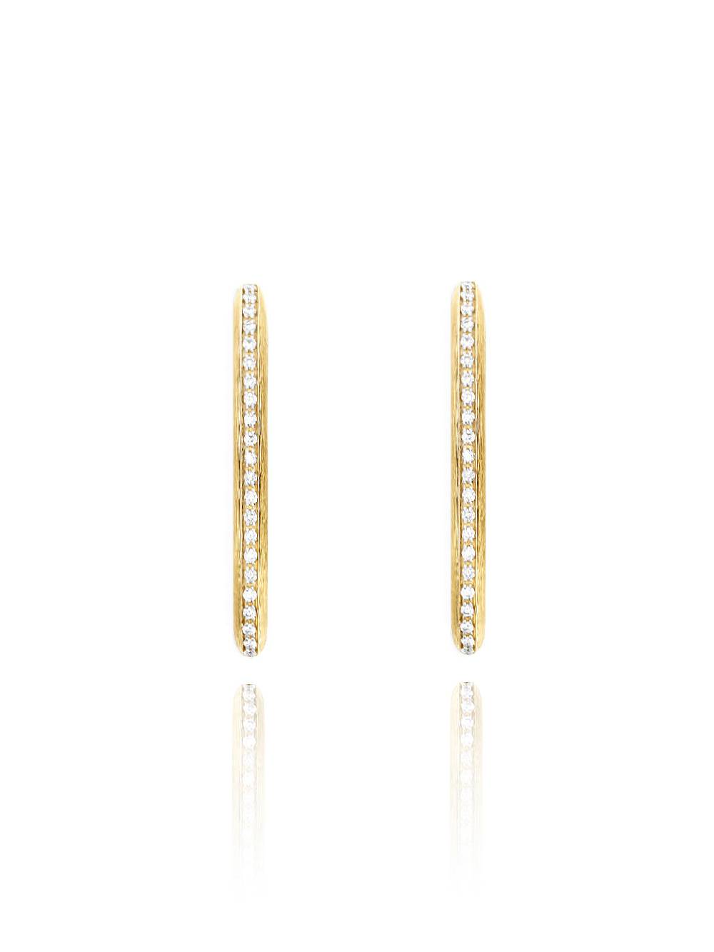 Nanis Orecchini a cerchio "LIBERA ICON" in oro e diamanti (piccoli) – Nanis Italian Jewels Offerta