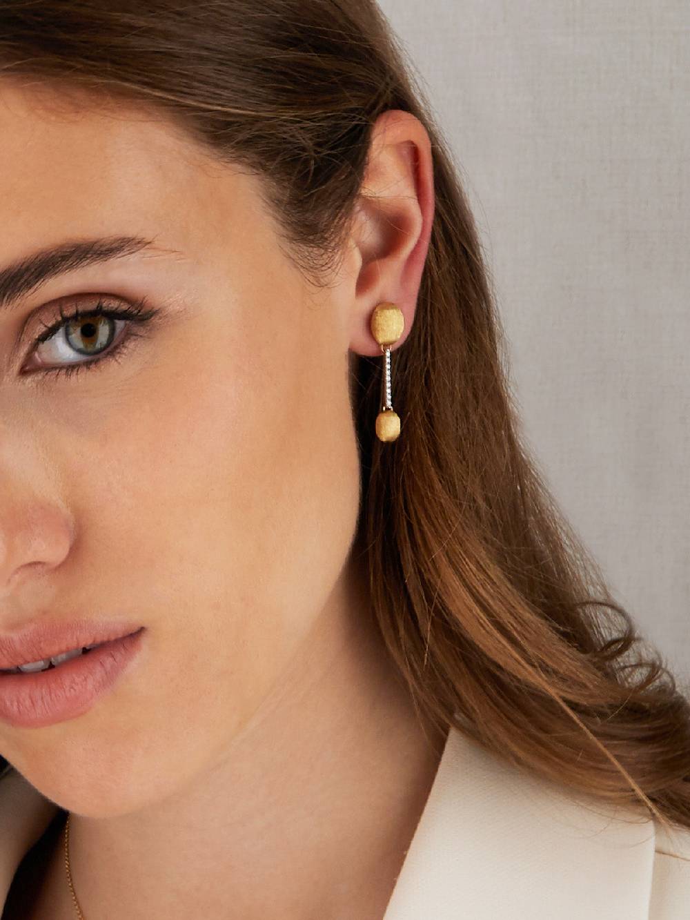Nanis Orecchini "DANCING ÉLITE" con eleganti boules pendenti in oro e barret – Nanis Italian Jewels Online Outlet