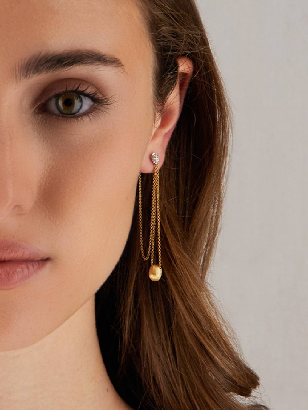Nanis Orecchini "LUCE" pendenti lunghi in oro e diamanti – Nanis Italian Jewels Grandi sconti