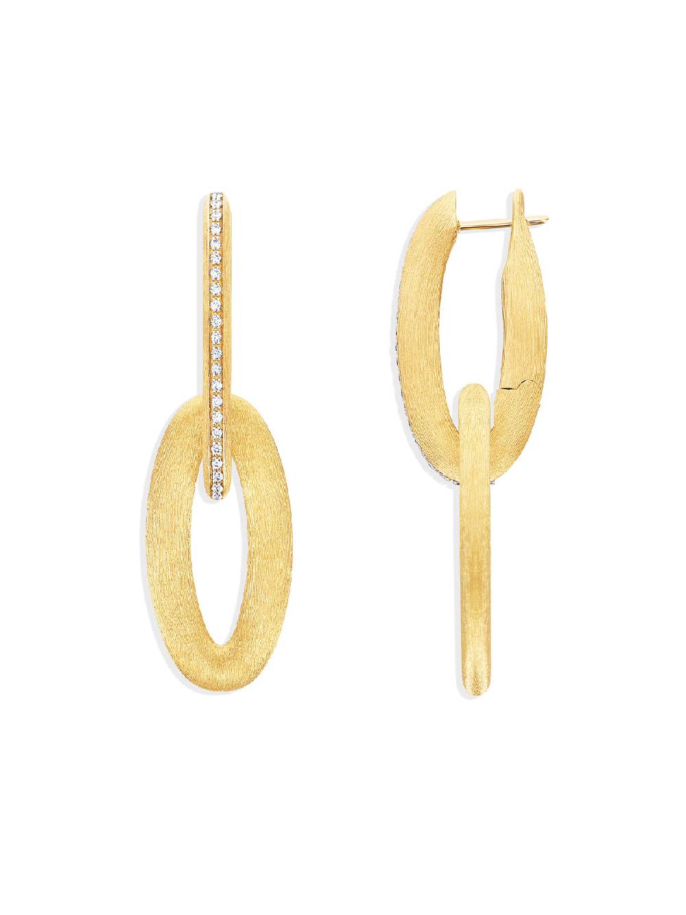 Nanis Orecchini "LIBERA ICON" ovali in oro e diamanti – Nanis Italian Jewels Offerta speciale della fabbrica