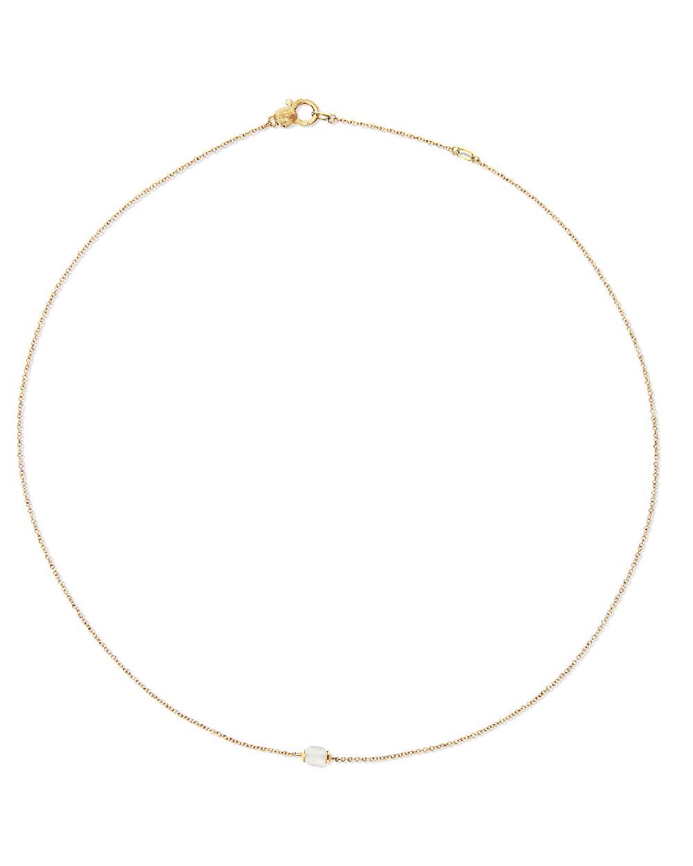 Nanis Collana "WHITE DESERT" in oro e pietra di luna (corta) – Nanis Italian Jewels Prezzo Ridotto
