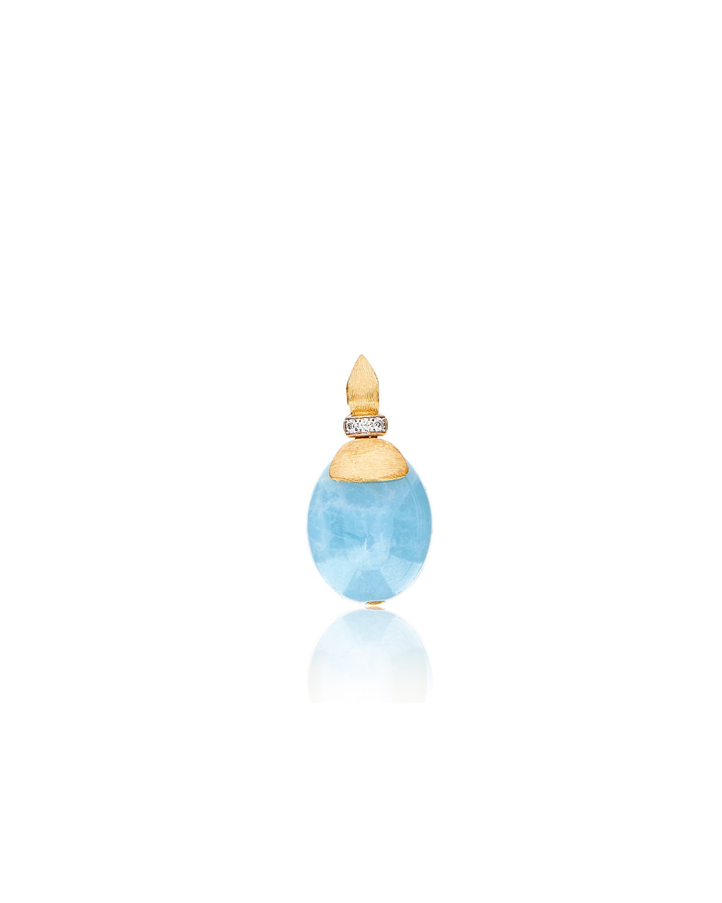 Nanis Pendente "AZURE" in oro, diamanti e acquamarina milk (grande) – Nanis Italian Jewels Vendita Economica
