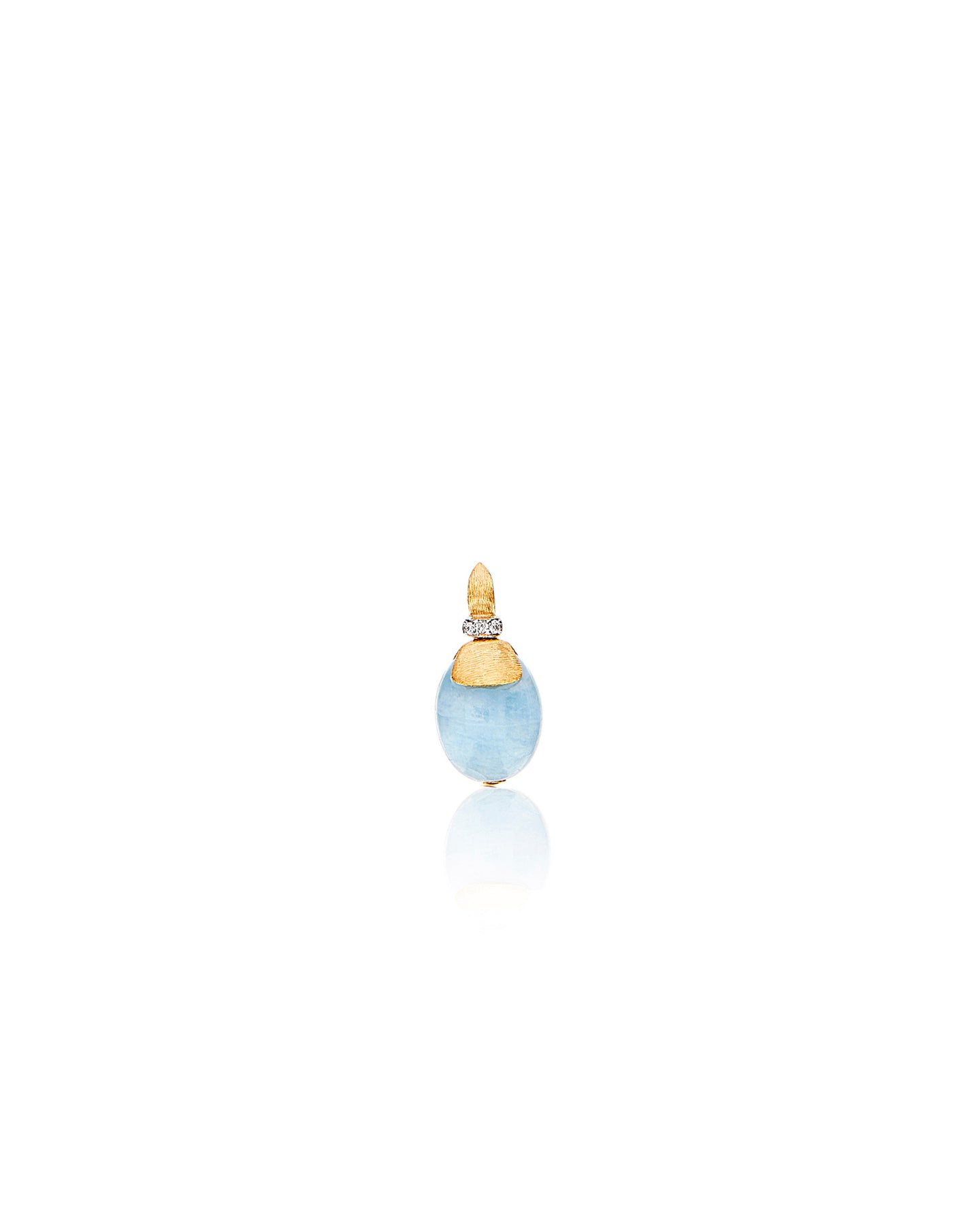 Nanis Pendente "AZURE" in oro, diamanti e acquamarina milk (piccolo) – Nanis Italian Jewels Saldi Di Fabbrica
