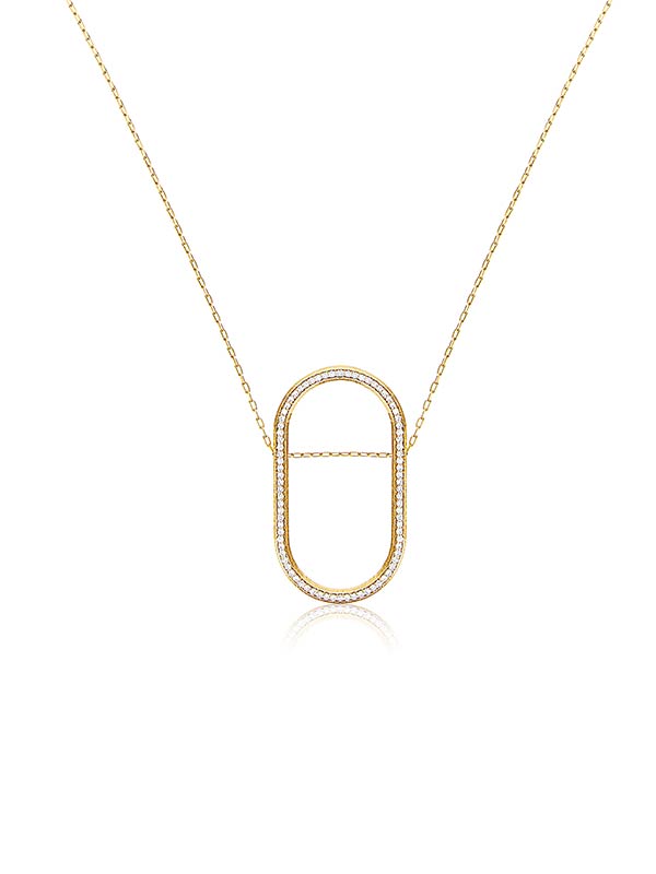Nanis Collana "LIBERA" pendente con catena in oro e diamanti – Nanis Italian Jewels