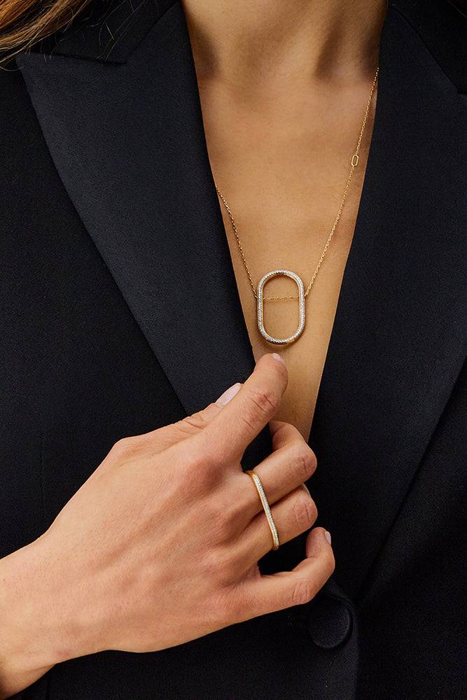 Nanis Collana "LIBERA" pendente con catena in oro e diamanti – Nanis Italian Jewels Cyber Monday