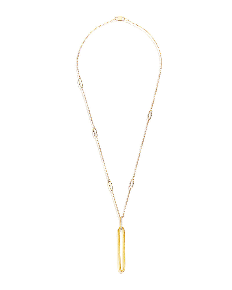 Nanis Collana "LIBERA" con pendente in oro e diamanti (lunga) – Nanis Italian Jewels Offerta per la Festa della Mamma