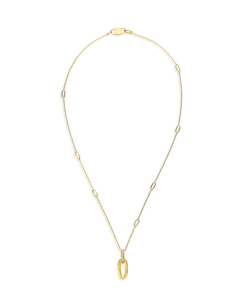 Nanis Collana "LIBERA" con pendente in oro e diamanti (corta) – Nanis Italian Jewels Offerta Giorno del Papà