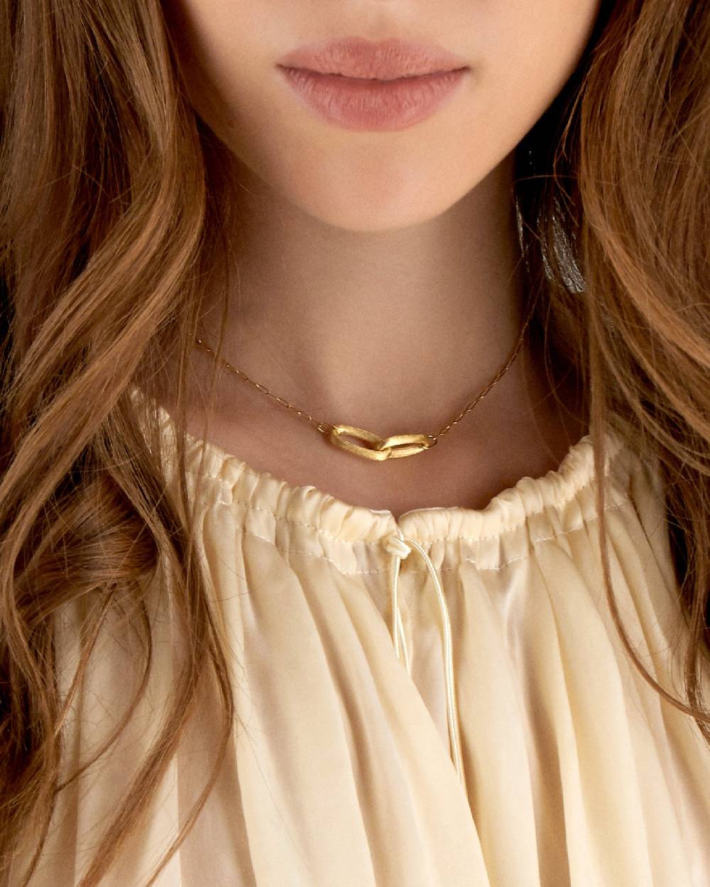 Nanis Collana "LIBERA" con doppio anello incrociato in oro – Nanis Italian Jewels Offerta San Valentino