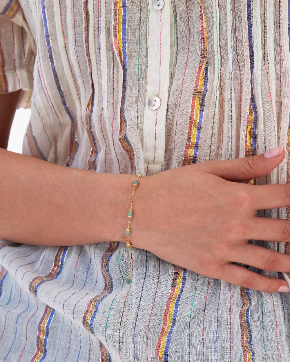 Nanis Bracciale "AMAZZONIA" in oro e avventurina verde – Nanis Italian Jewels Ultimi due giorni