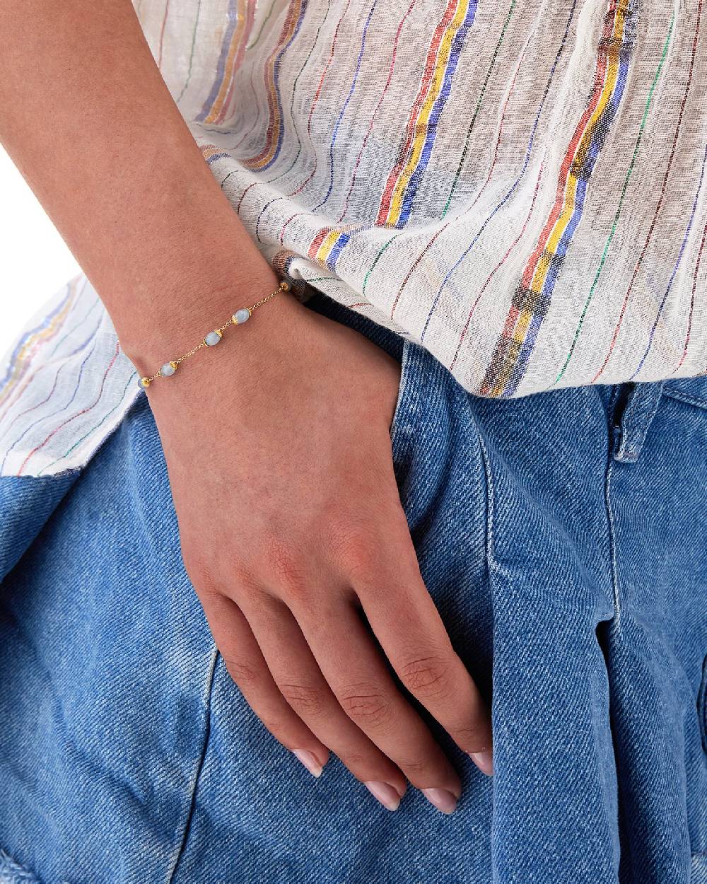 Nanis Bracciale "AZURE" in oro e acquamarina – Nanis Italian Jewels Ultimo giorno