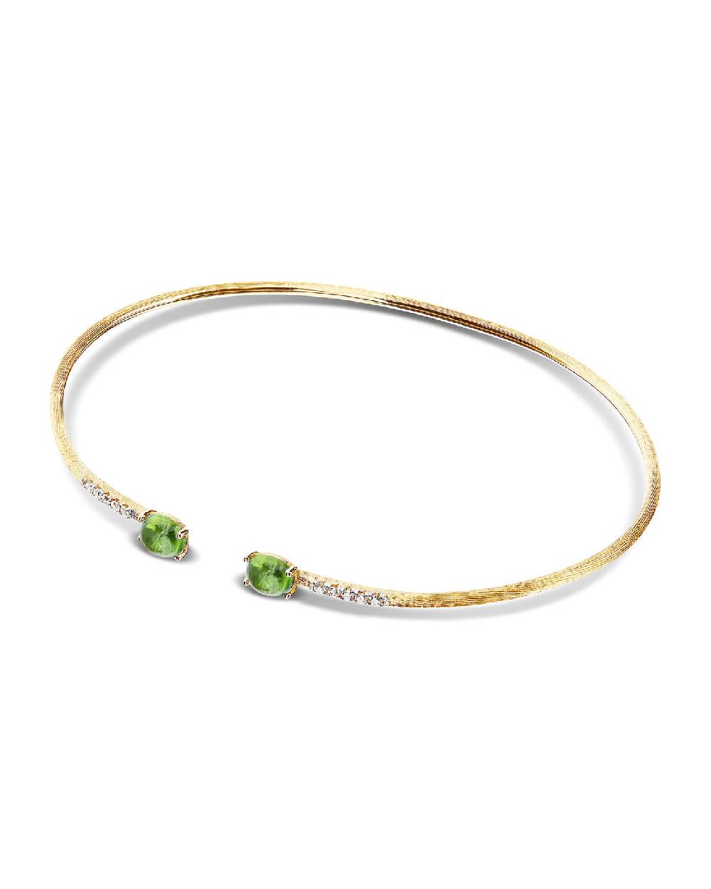 Nanis Bracciale a schiava "DANCING TOURMALINES" in oro, diamanti e tormalina – Nanis Italian Jewels Solo un giorno rimasto