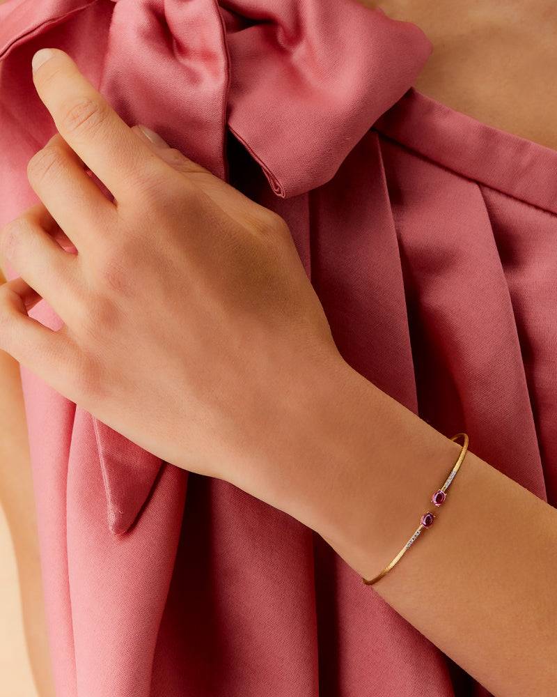 Nanis Bracciale a schiava "DANCING TOURMALINES" in oro, diamanti e tormalina – Nanis Italian Jewels Super sconto