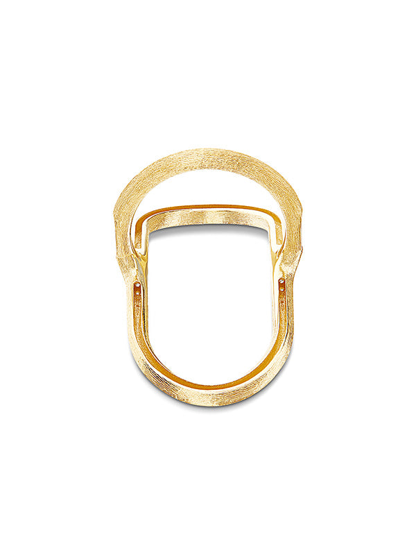Nanis Anello "LIBERA" di design ovale aperto in oro e diamanti – Nanis Italian Jewels Convenienza