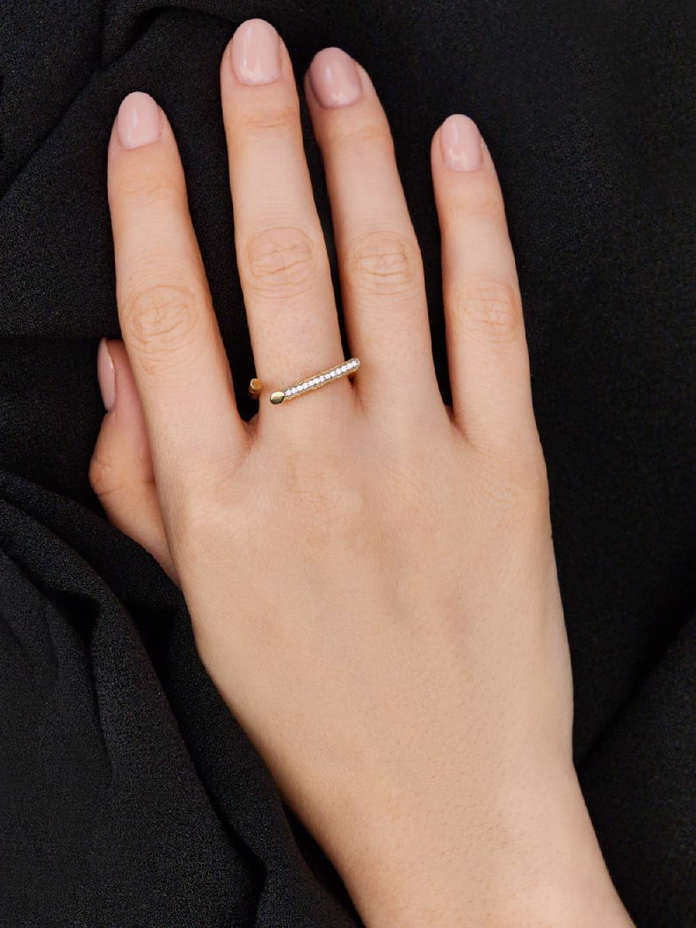 Nanis Anello "LIBERA" essenziale aperto in oro e diamanti – Nanis Italian Jewels Sconto