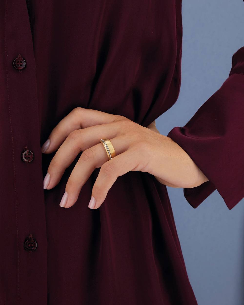 Nanis Anello di fidanzamento "LIBERA ICON" in oro e diamanti (grande) – Nanis Italian Jewels In Vendita