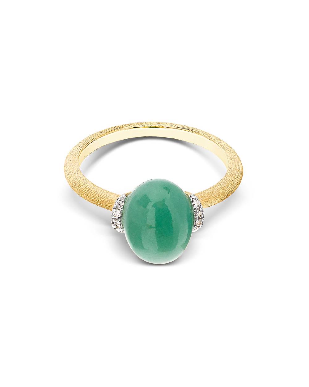 Nanis Anello "AMAZZONIA" in oro, diamanti e avventurina verde (piccolo) – Nanis Italian Jewels Prezzo di fabbrica