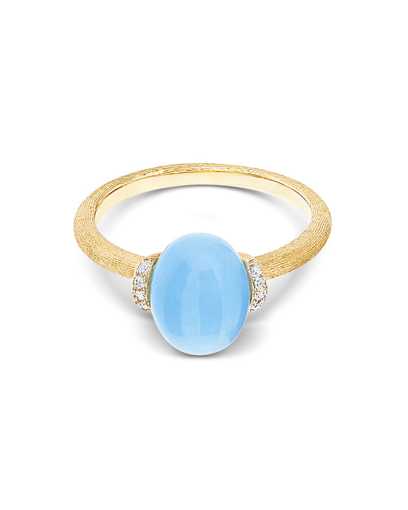 Nanis Anello "AZURE" in oro, diamanti e acquamarina milk (medio) – Nanis Italian Jewels Comprare a buon mercato