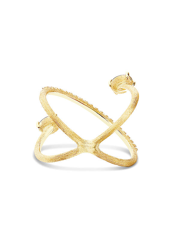 Nanis Anello ad incrocio "DANCING AZURE" in oro, diamanti e topazio London b – Nanis Italian Jewels Offerta Anniversario