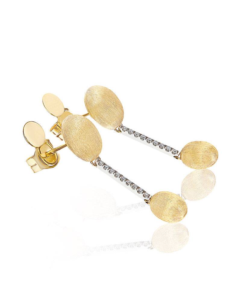 Nanis Orecchini "DANCING ÉLITE" con eleganti boules pendenti in oro e barret – Nanis Italian Jewels Discount Store per i nuovi prodotti
