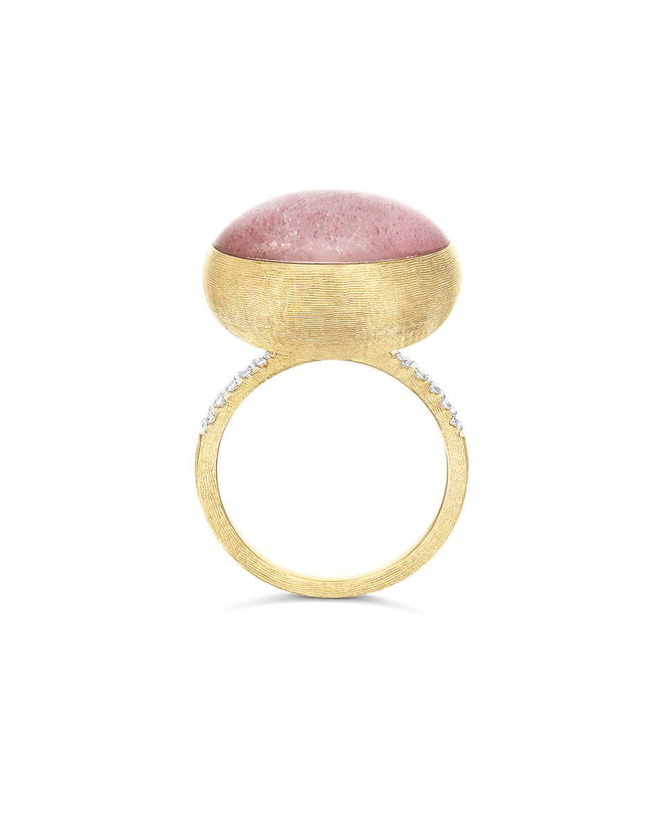 Nanis Anello Rosolio "Boules" in oro inciso, diamanti, cristallo di rocca, q – Nanis Italian Jewels I Più Venduti