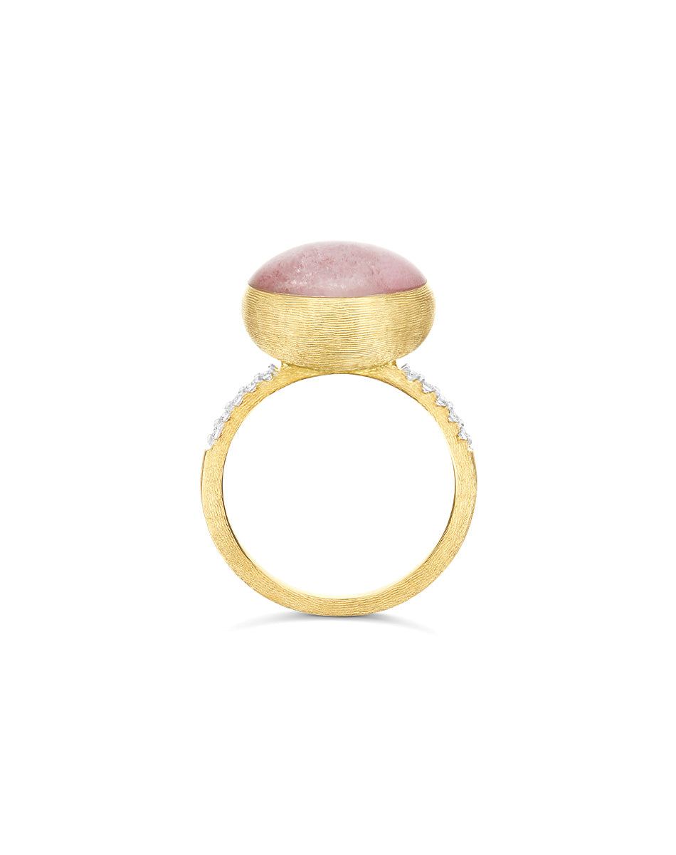 Nanis Anello Rosolio "Boules" in oro inciso, diamanti, cristallo di rocca, q – Nanis Italian Jewels Vendite Flash
