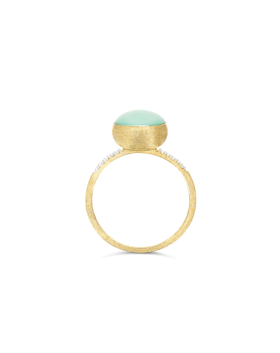 Nanis Anello Lattementa "Boules" in oro inciso, diamanti, cristallo di rocca – Nanis Italian Jewels Moda