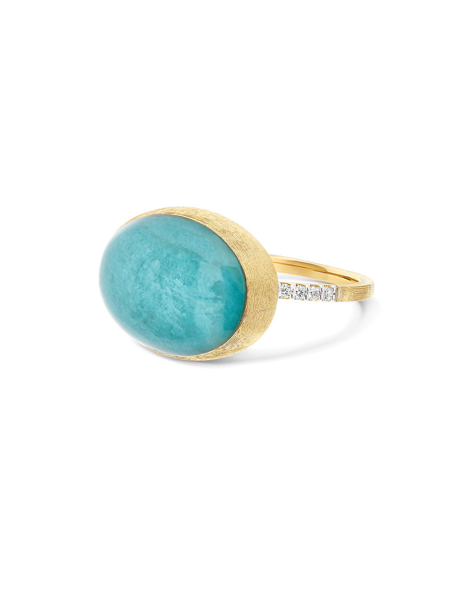 Nanis Anello Anice "Boules" in oro inciso, diamanti, cristallo di rocca e am – Nanis Italian Jewels