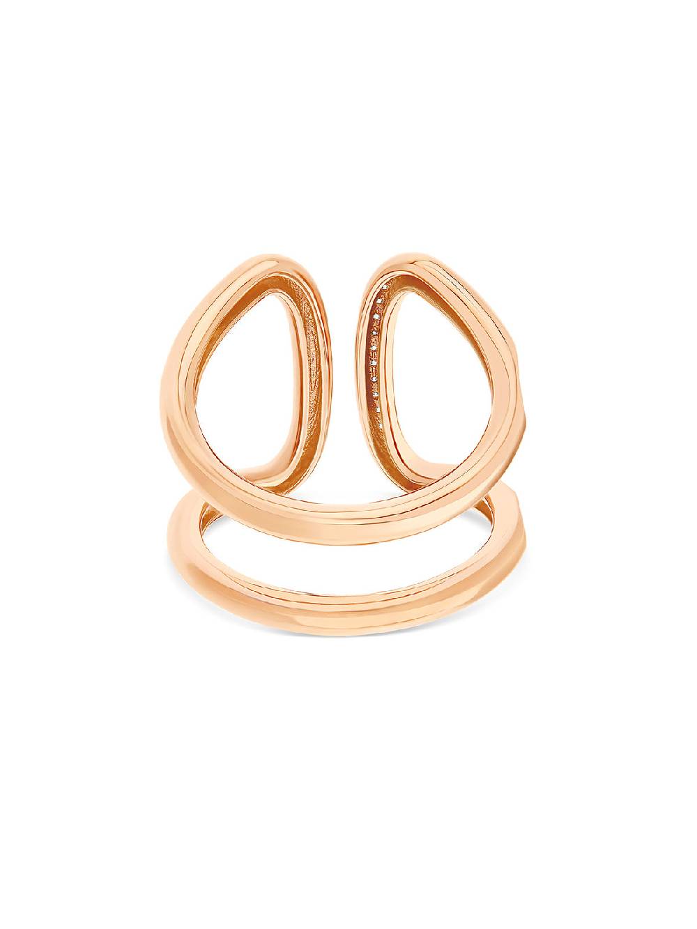 Nanis Anello "libera" a fascia in oro rosa e diamanti – Nanis Italian Jewels Offerte stagionali