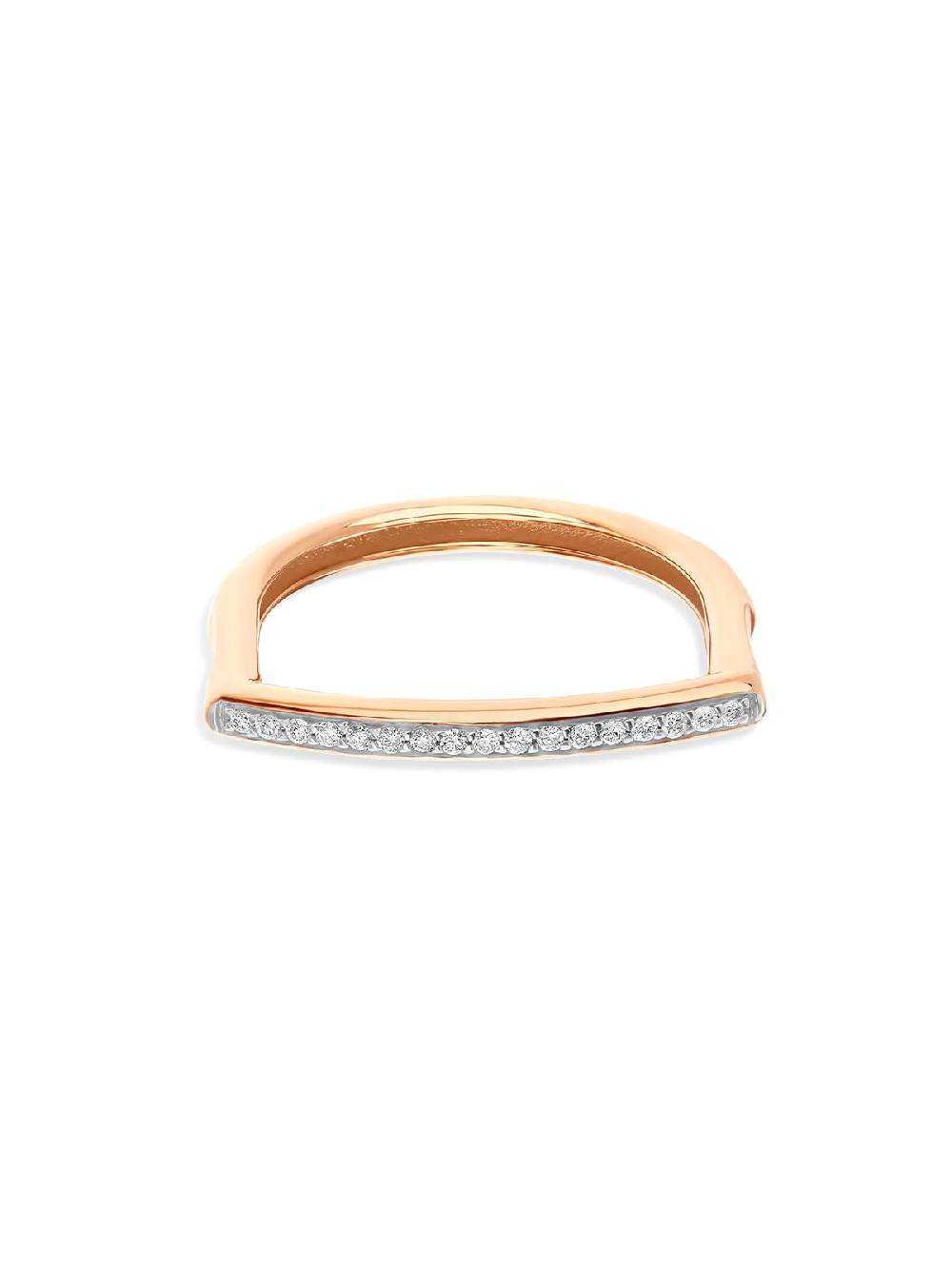Nanis Anello "libera" essenziale in oro rosa e pavé di diamanti – Nanis Italian Jewels Comprane uno, ottenene uno gratis