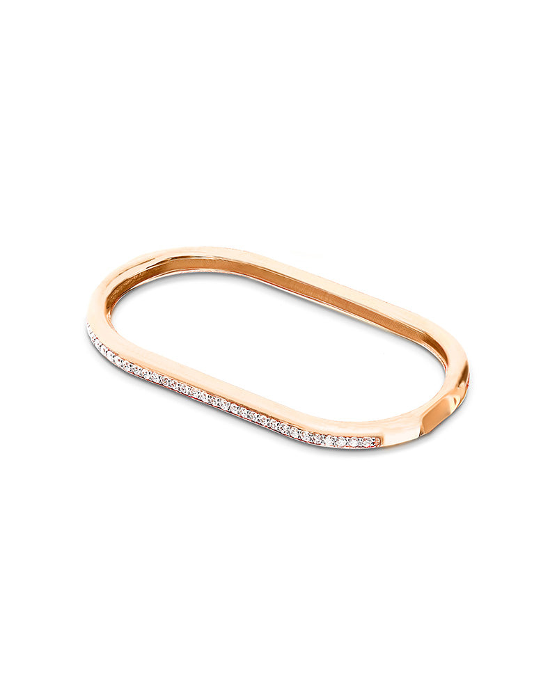 Nanis Anello "LIBERA" a doppio dito in oro rosa e diamanti – Nanis Italian Jewels