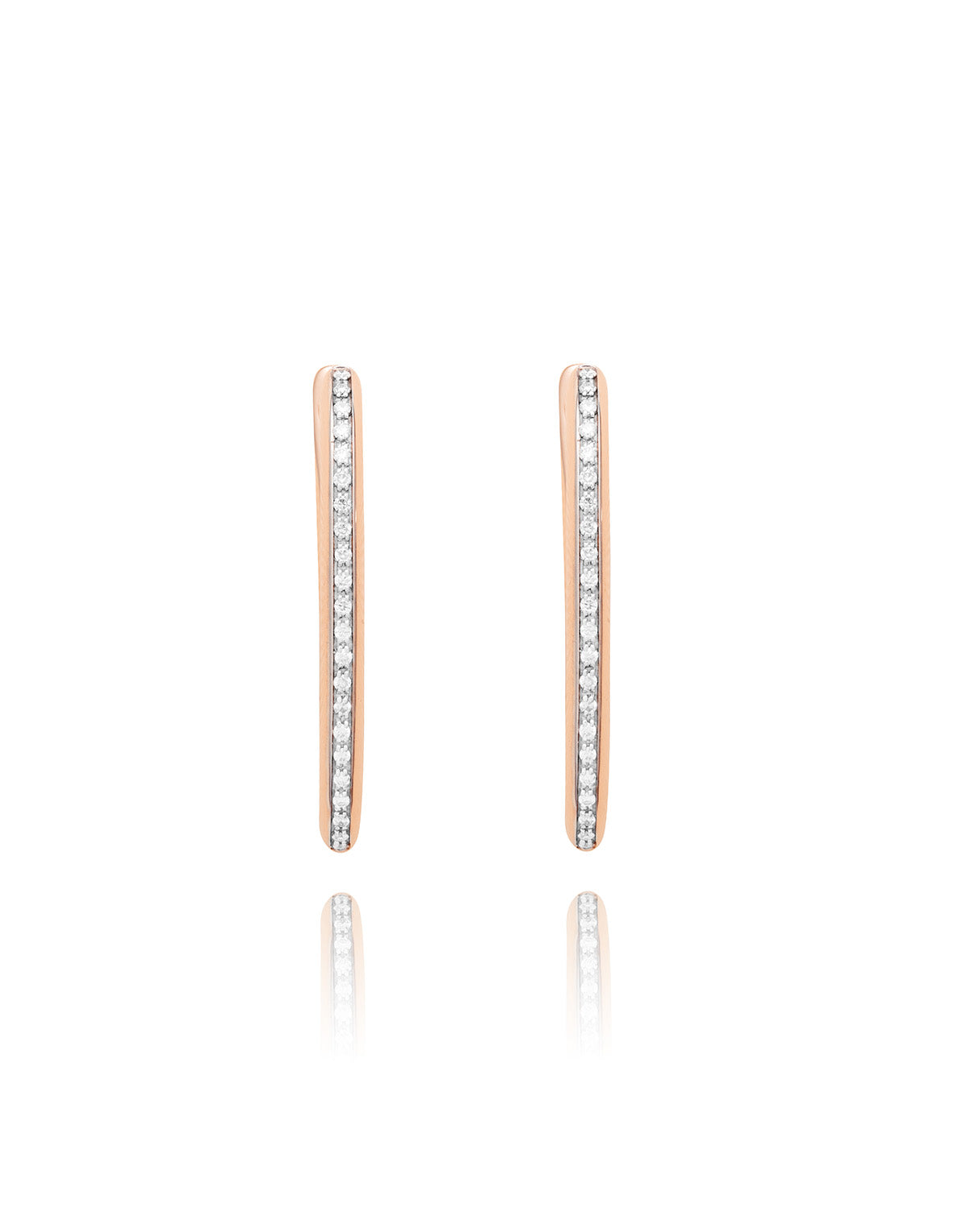 Nanis Orecchini a cerchio "LIBERA ICON" in oro rosa e diamanti (piccoli) – Nanis Italian Jewels Latest stili