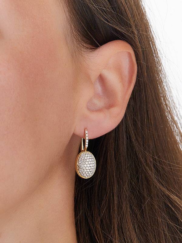 Nanis Orecchini "CILIEGINE" con boules pendenti in oro e diamanti (medi) – Nanis Italian Jewels Sostegno trimestrale