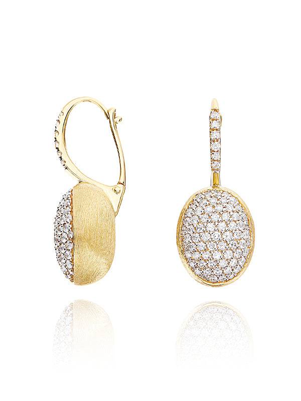 Nanis Orecchini "CILIEGINE" con boules pendenti in oro e diamanti (medi) – Nanis Italian Jewels Sostegno trimestrale