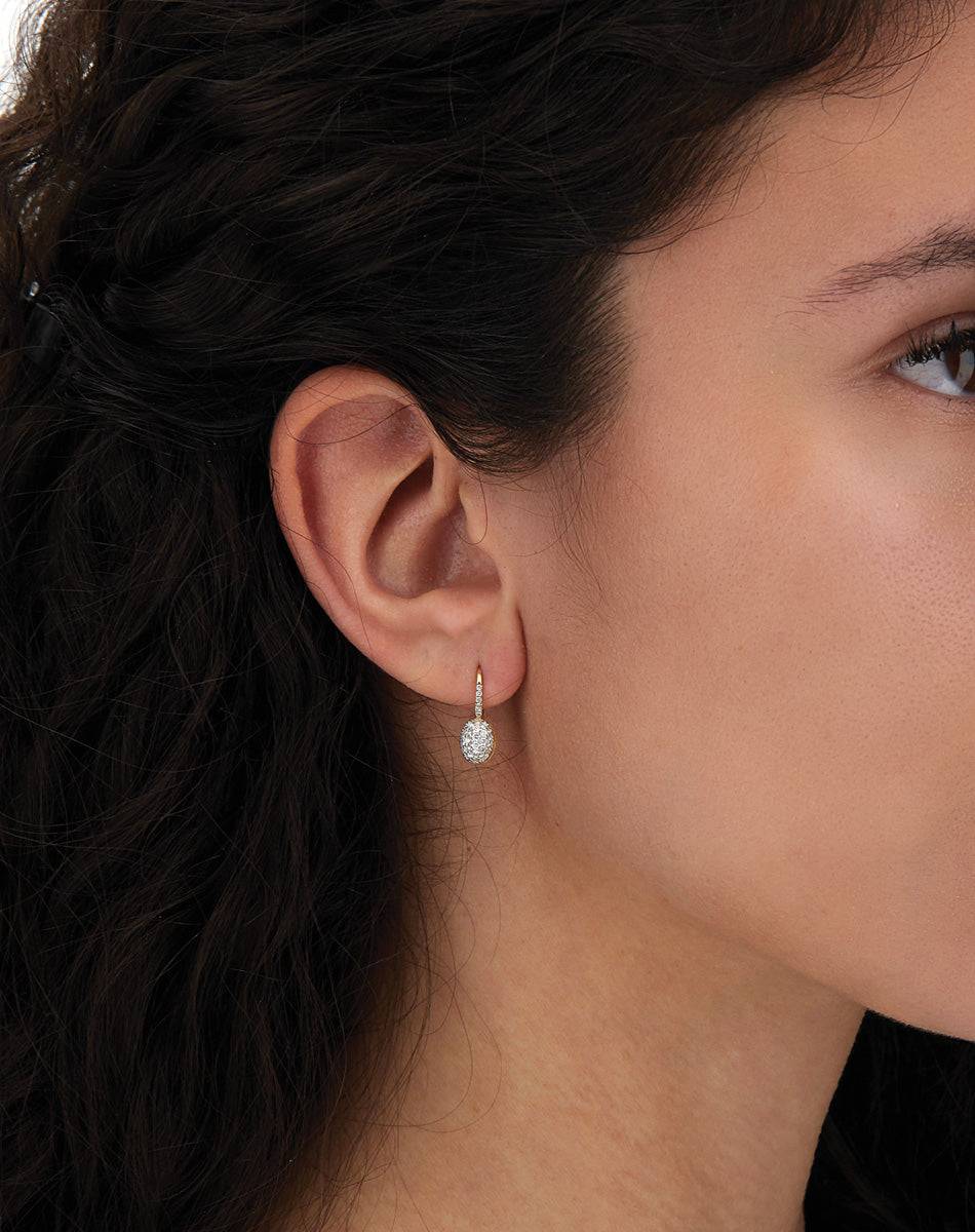 Nanis Orecchino "BABY CILIEGINA" con boule pendente in oro e diamanti – Nanis Italian Jewels Solo un giorno rimasto