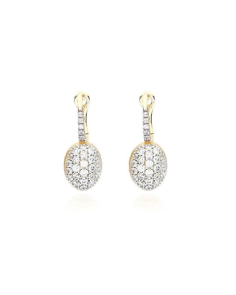 Nanis Orecchino "BABY CILIEGINA" con boule pendente in oro e diamanti – Nanis Italian Jewels Solo un giorno rimasto