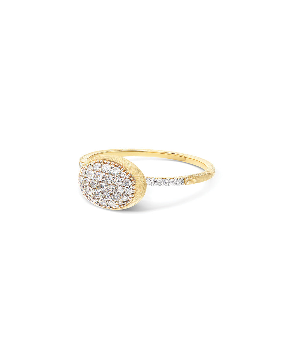 Nanis Anello di fidanzamento "DANCING ÉLITE" romantico in oro e diamanti (pi – Nanis Italian Jewels In vendita