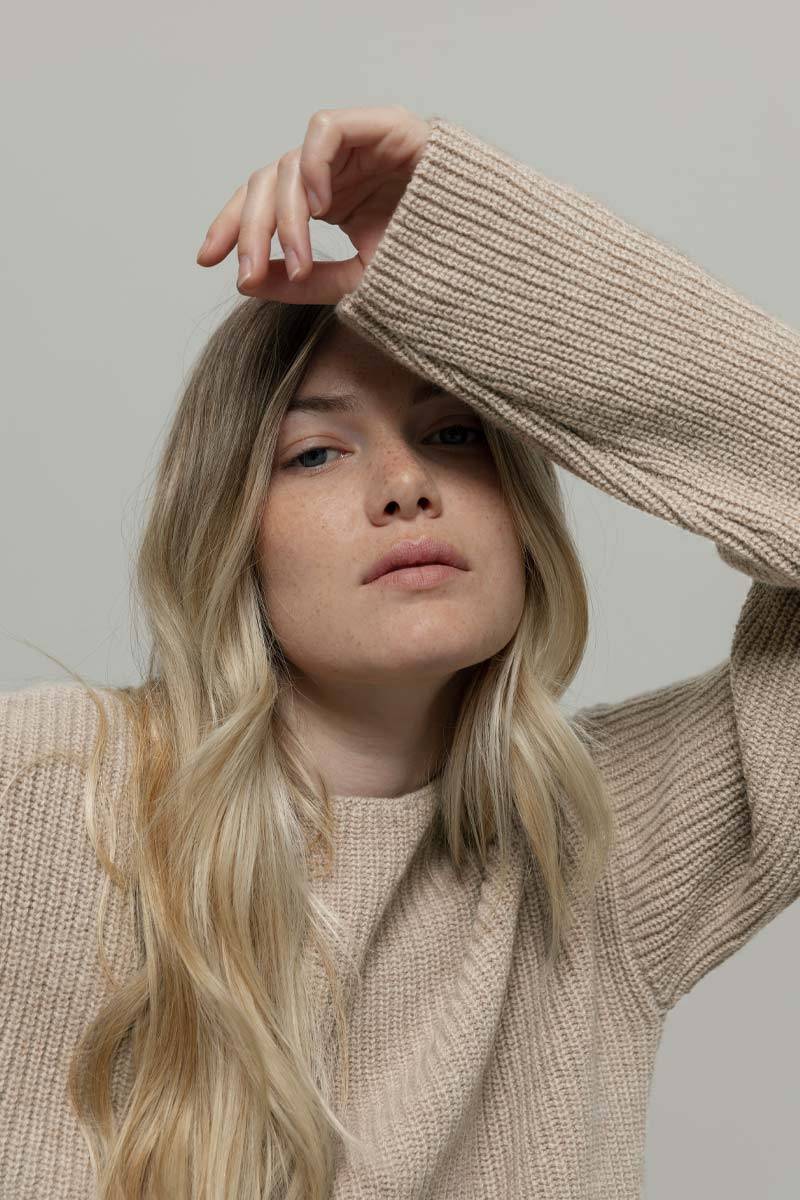 Rifò MELISSA Maglia Girocollo Donna Cashmere Rigenerato Spedizione Gratuita
