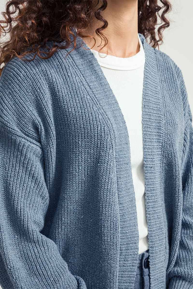 Rifò CARA Cardigan Donna Cotone Jeans Rigenerato Acquista Ora