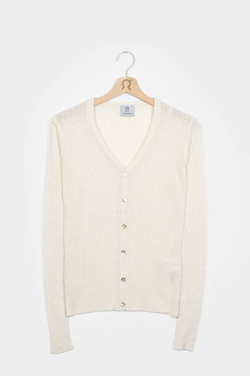 Rifò REALMA Cardigan Donna Seta Rigenerata Consegna Veloce