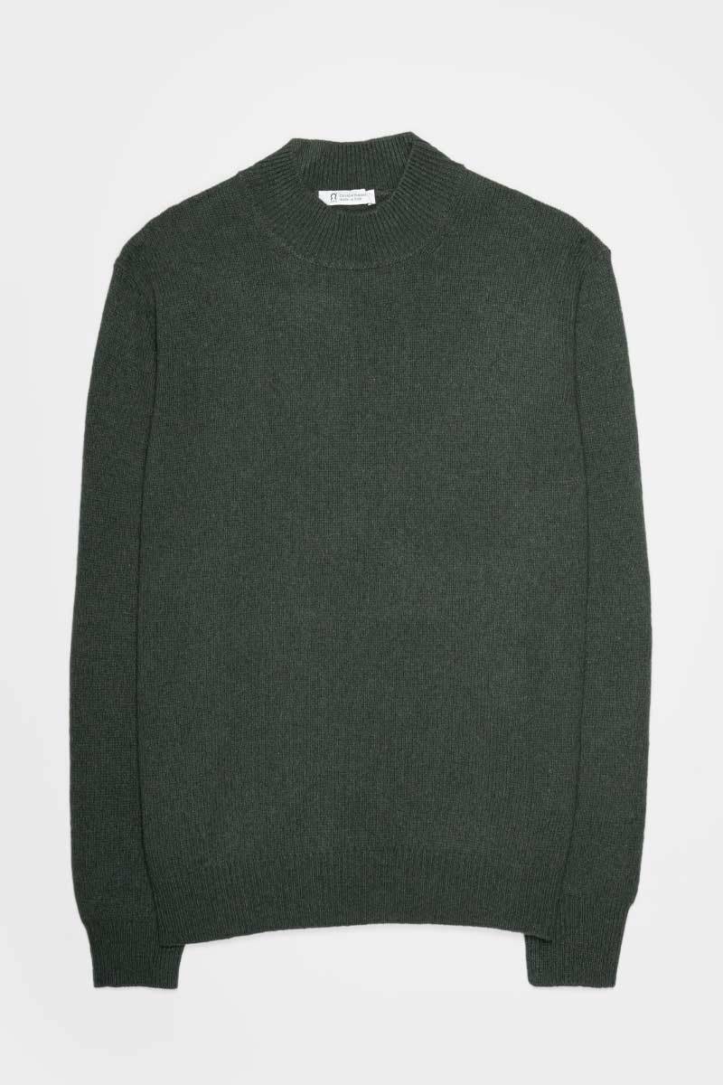 Rifò CLEMENTE Maglia Collo Alto Uomo Cashmere Rigenerato Presa