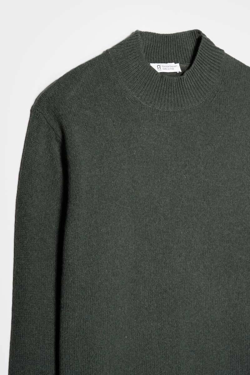 Rifò CLEMENTE Maglia Collo Alto Uomo Cashmere Rigenerato Presa