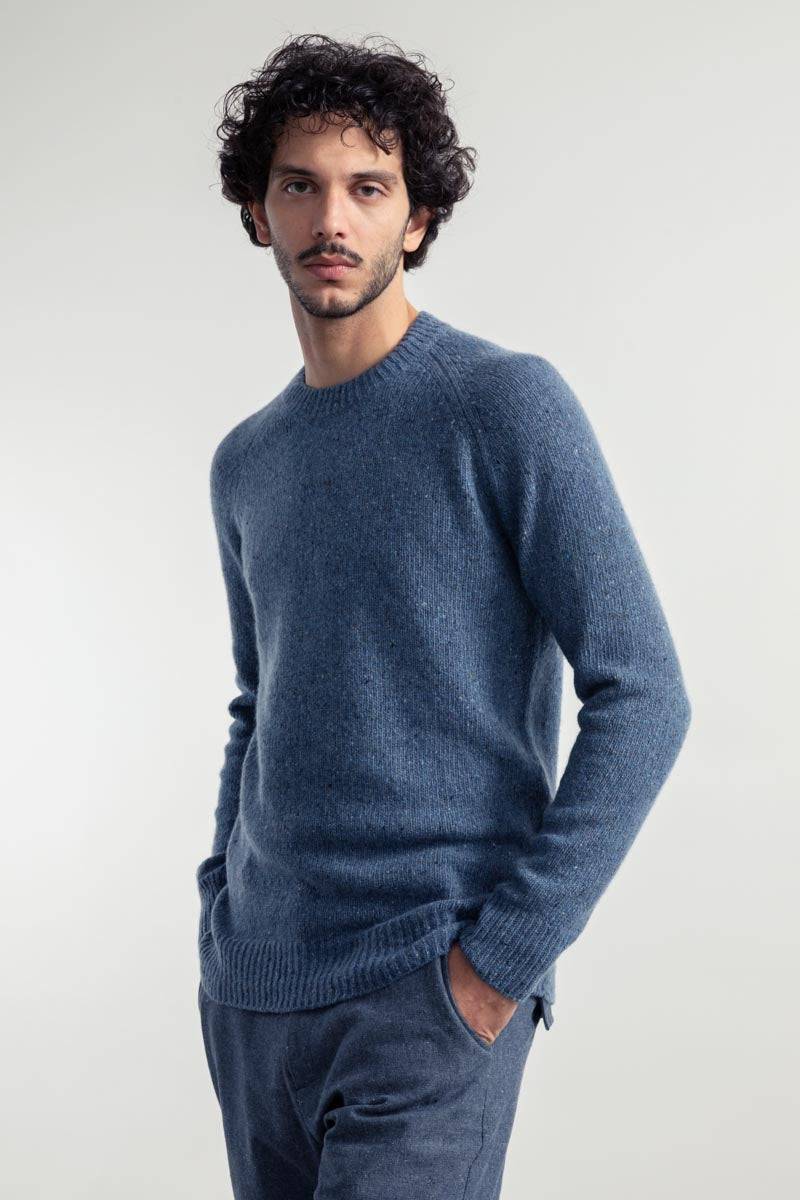 Rifò ALFREDO Maglia Girocollo Unisex Cashmere Rigenerato Offerta