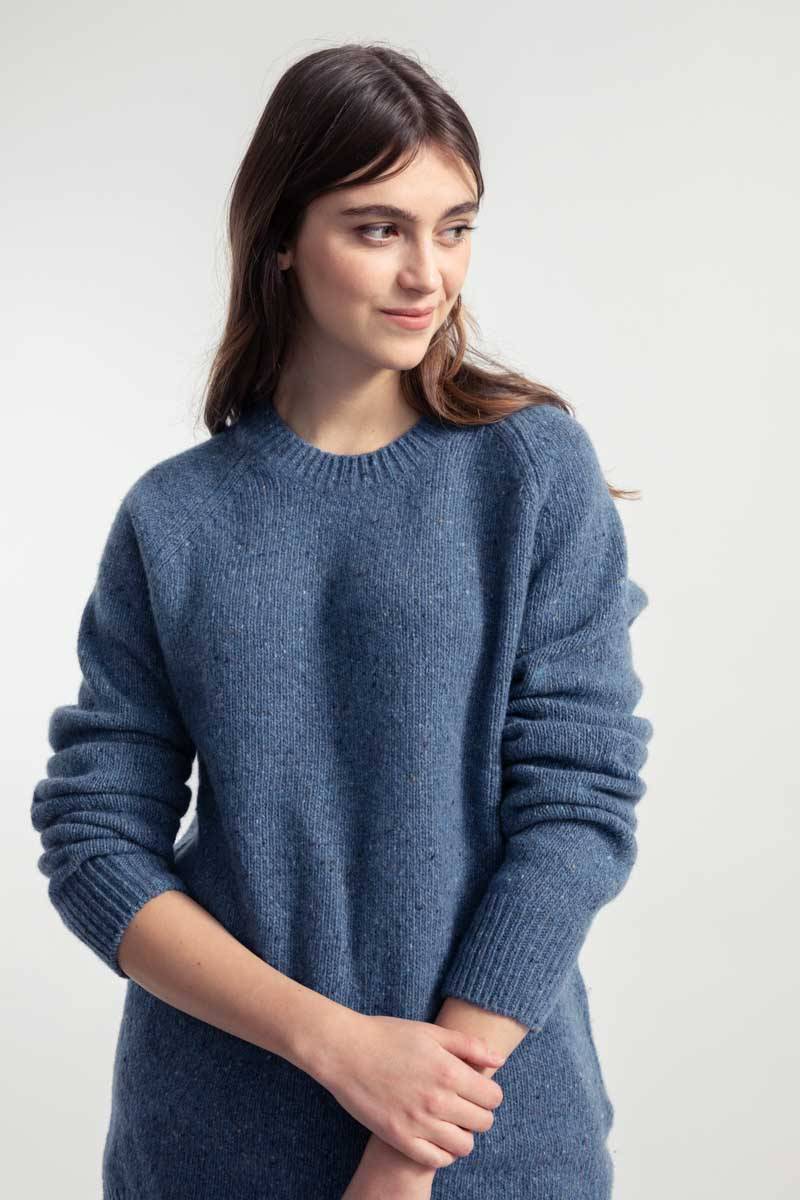 Rifò ALFREDO Maglia Girocollo Unisex Cashmere Rigenerato Offerta