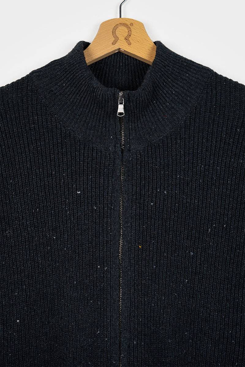 Rifò DUCCIO Cardigan Uomo Cotone Jeans Rigenerato 2025