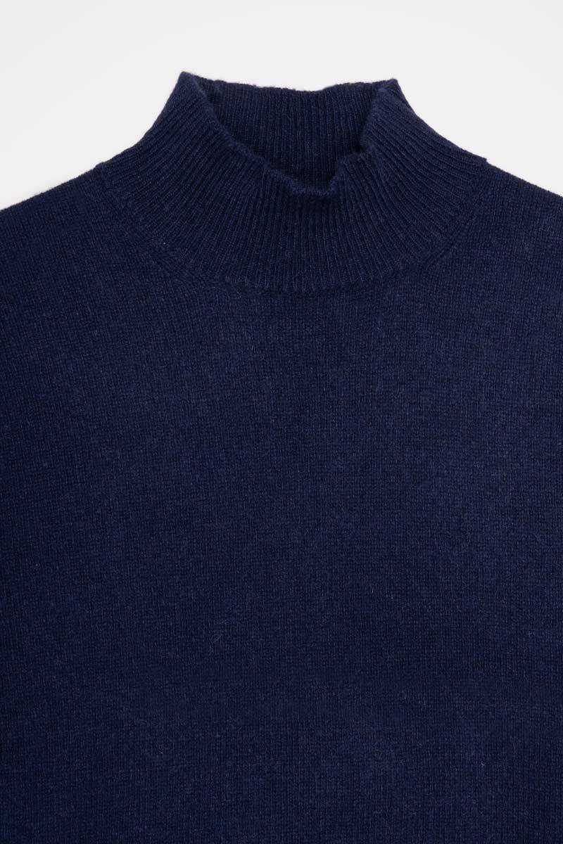 Rifò CLEMENTE Maglia Collo Alto Uomo Cashmere Rigenerato Nuovo