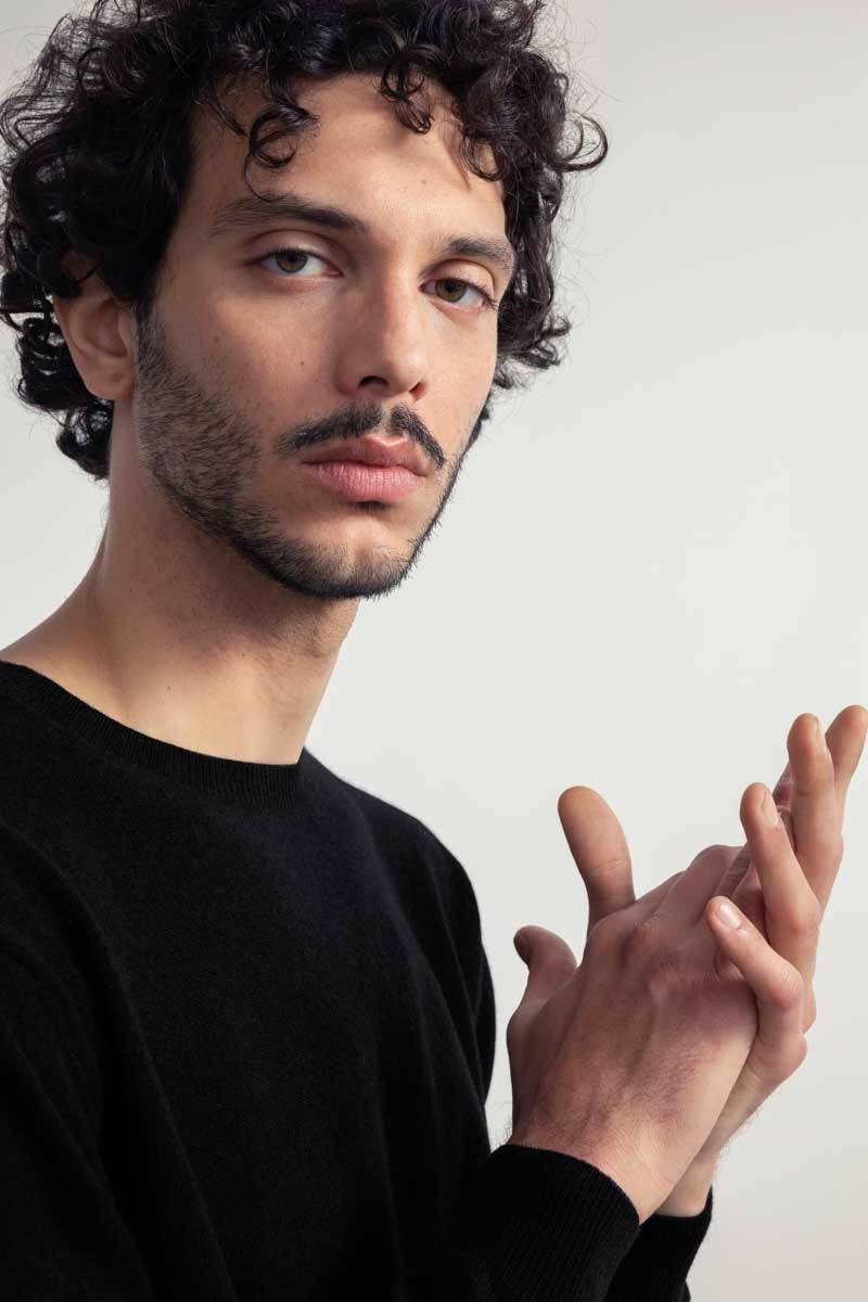 Rifò ALESSIO Maglia Uomo Light Cashmere Rigenerato Pezzi Unici
