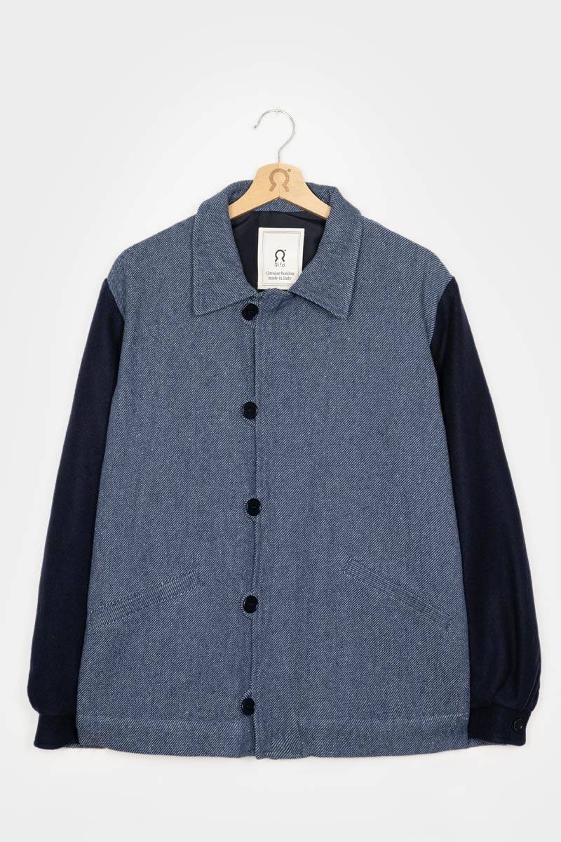 Rifò LEONE Giacca Bomber Unisex Lana Rigenerata Consegna Veloce
