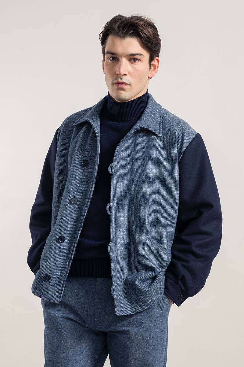 Rifò LEONE Giacca Bomber Unisex Lana Rigenerata Consegna Veloce